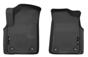 Infiniti QX80 Floor Mats - Front - Husky Liners - X-act Contour Series - Black - `19-`21
